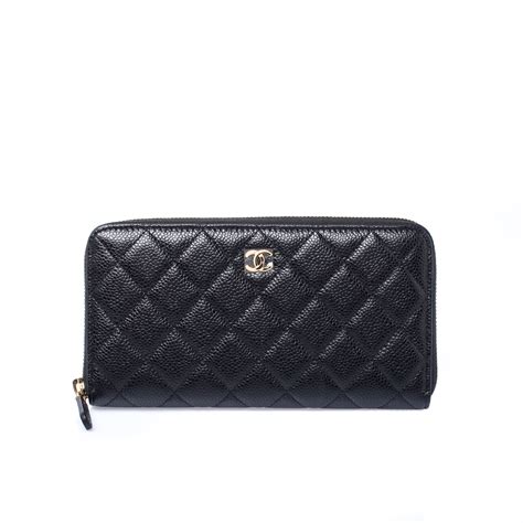 chanel black quilted wallet|chanel quilted wallet price.